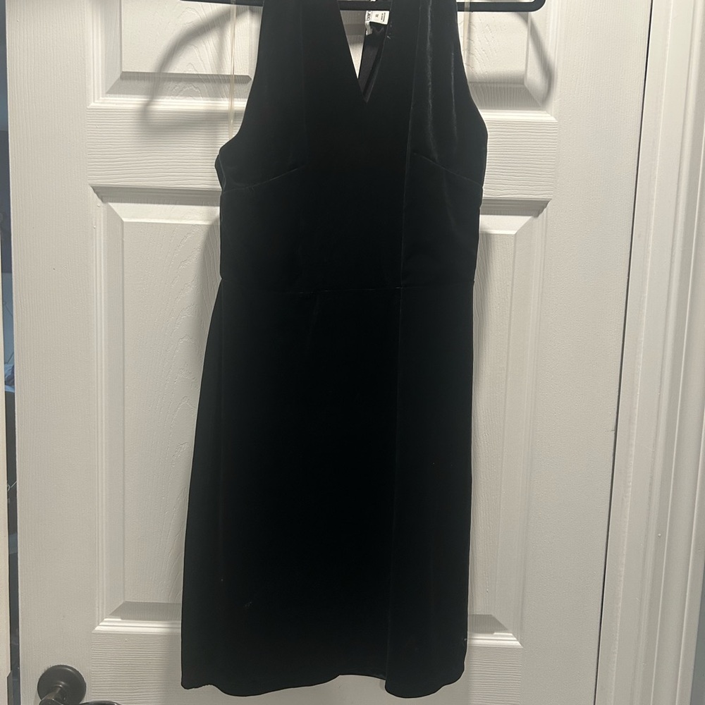 NWOT Bar III Black Velvety Dress